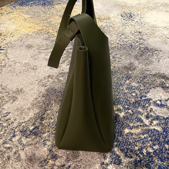 Neiman Marcus Vegan Leather Bag, Olive Green - Picture 5 of 7